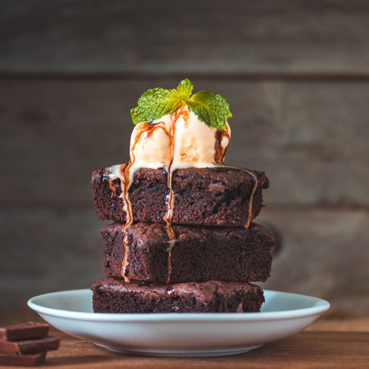 Chocolate Brownie + Ice Cream